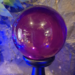 Purple Crystal Ball & Stand