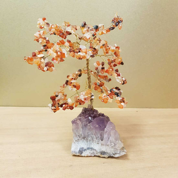 Carnelian Tree (approx. 12x14x13cm)