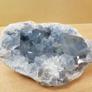 Celestite Geode (approx. 13.5x6x8cm)