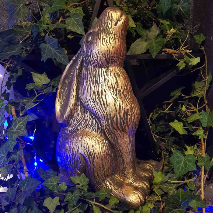 Bronze Moon Gazing Hare (approx.