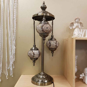 Honey & Amber Turkish Style Mosaic Lamp