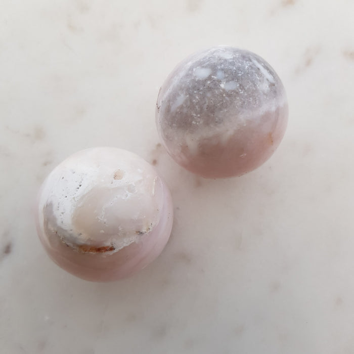 Andean Pink Opal Sphere from Peru (assorted. approx. 3.5x3.5cm)
