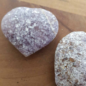 Lepidolite Heart