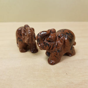 Mahogany Obsidian Elephant