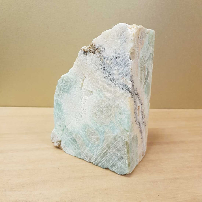 Caribbean Blue Calcite Standing Slab (approx. 14x12x5cm)