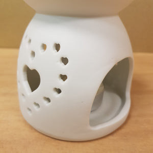 White Hearts Oil Burner