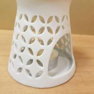 White Flower Of Life Oil Burner