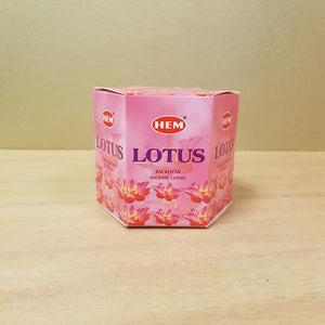 Lotus Backflow Incense Cones (Hem. pack of 40 cones)