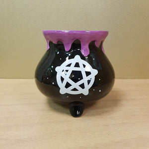 Pentacle Cauldron Oil Burner with (approx. 12.5x11.5cm)