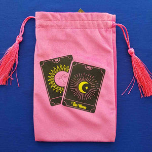 Pink Velvet Tarot Cards Bag