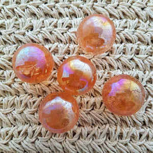 Tangerine Aura Quartz Sphere (assorted. approx. 3.5x3.5cm))