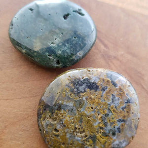 Ocean Jasper Flat Stone (assorted. approx. 4x4cm)