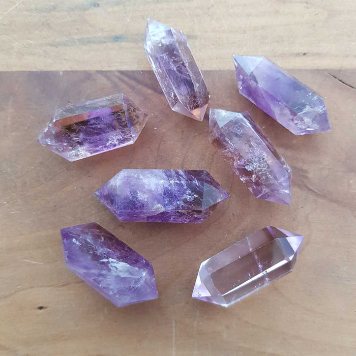 Natural Ametrine Polished Double Terminated Point (assorted. approx. 4x1.5cm)