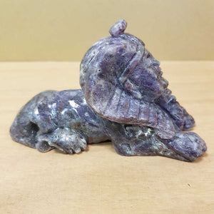 Purple Sphalerite Sphinx (approx. 12x7x6cm)