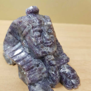 Purple Sphalerite Sphinx (approx. 12x7x6cm)