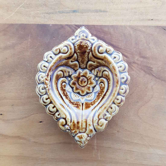 Decorative Ceramic Dish (approx. 9.5x7.5x2cm)