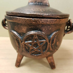 Triple Moon Antique Incense Cauldron