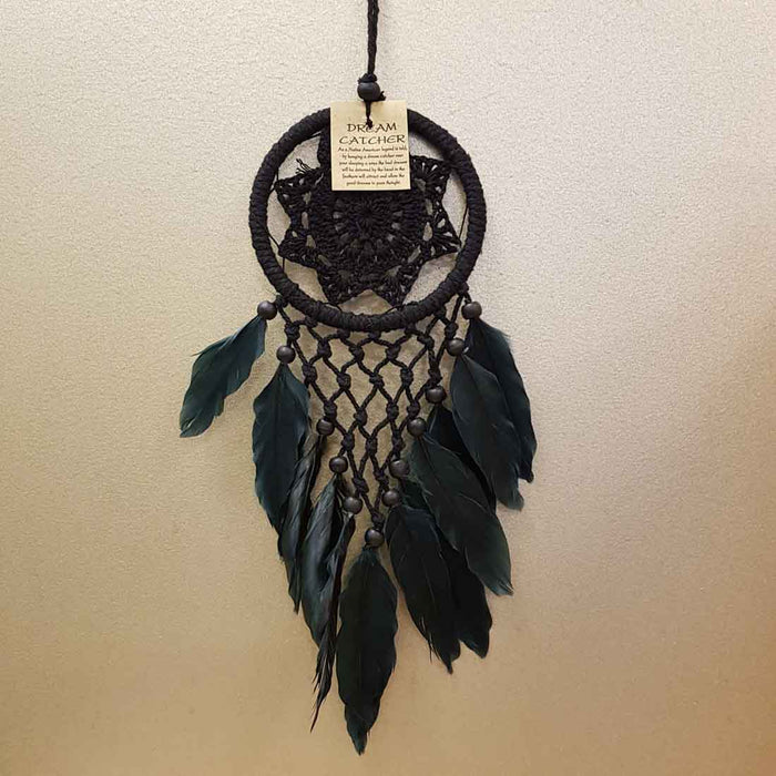 Little Black Gypsy Dreamcatcher (approx. 30x12cm)