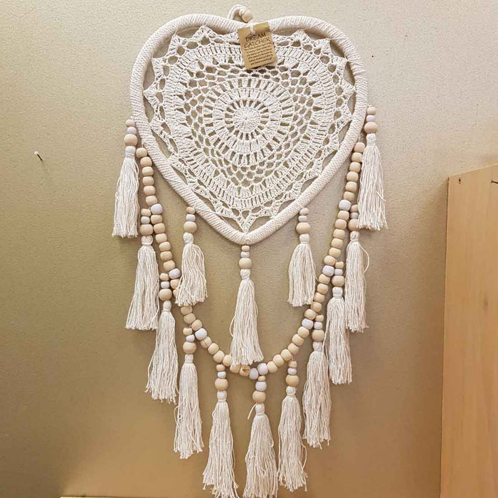 Boho Heart Dream Catcher (approx. 28x60cm)