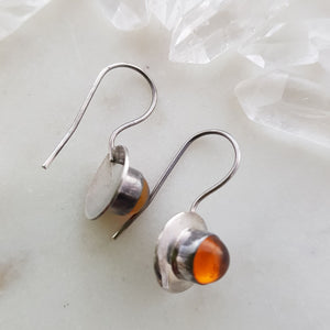 Amber Earrings (sterling silver)