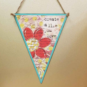 Create Triangle Wall Hanger (approx. 23x30cm)