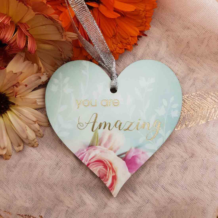 You Are Amazing Hanging Heart (approx. 8x8cm)