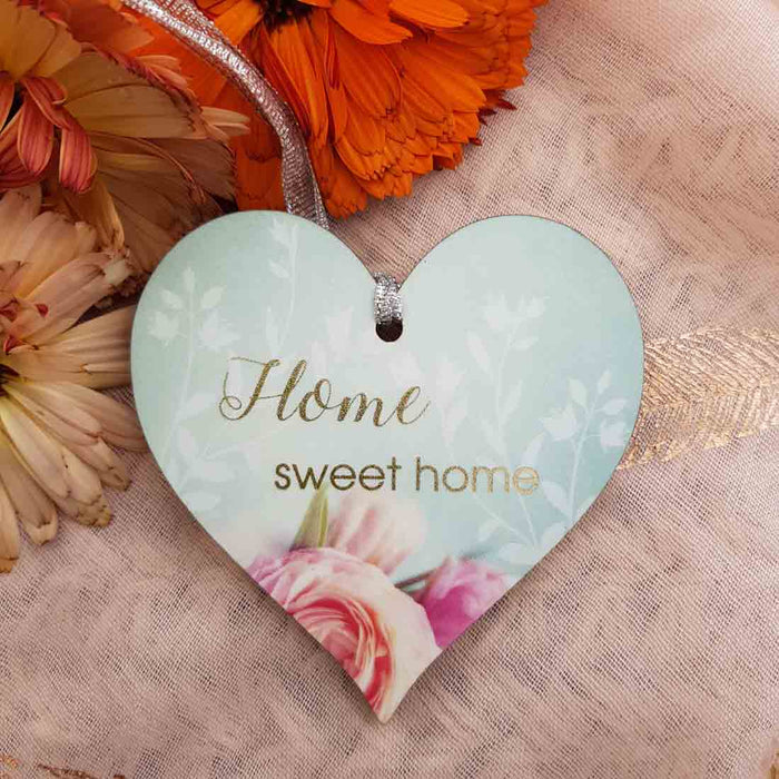 Home Sweet Home Hanging Heart (approx. 8x8cm)