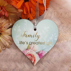 Family Life's Greatest Gift Hanging Heart