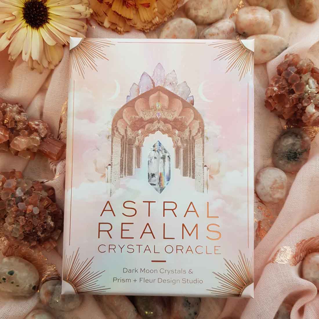 Astral Realms Crystal Oracle Cards (33 cards and guide book