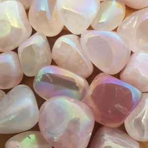 Rose Aura Quartz Tumble (assorted)