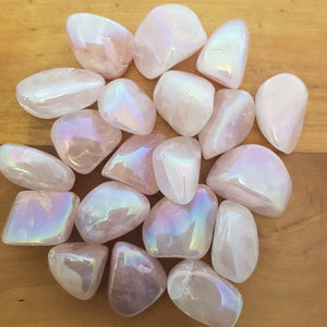 Rose Aura Quartz Tumble (larger & assorted)