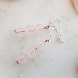 Rose Quartz Earrings