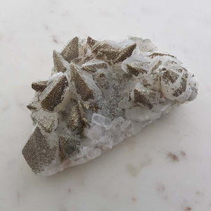Calcite with Pyrite Cluster