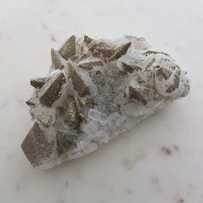 Calcite with Pyrite Cluster (approx. 3.5x10x6cm)