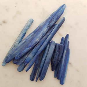 Blue Kyanite Partially Polished Blade