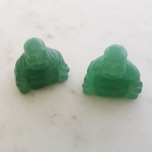 Green Aventurine Buddha (assorted. approx. 3x3x2cm)