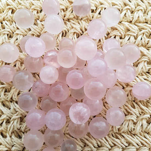 Rose Quartz Sphere (assorted. tiny. approx. 1.5-1.8cm diameter)