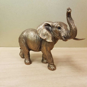 Elephant Trunk Up Bronze Look (approx. 19.8x15.5x9cm)