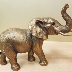 Elephant Trunk Up Bronze Look (approx. 19.8x15.5x9cm)