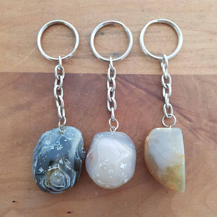 Agate Tumble Keyring (assorted)