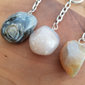 Agate Tumble Keyring