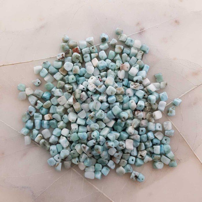 Larimar Nugget Bead (assorted. approx. 5mm)