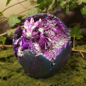 Purple Dragon In Crystal Ball with LED