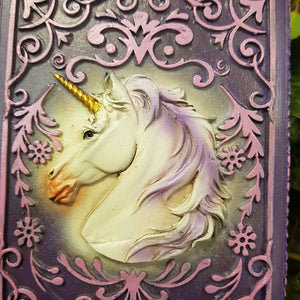 Purple Unicorn Trinket Box