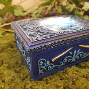 Blue Unicorn Trinket Box