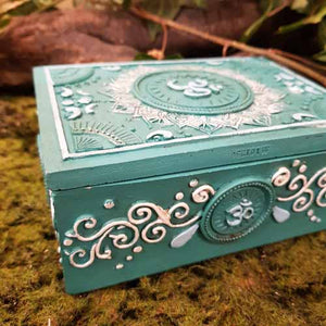 Teal Ohm Trinket Box