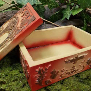 Red Tree of Life Trinket Box