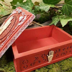 Red Palmistry Box