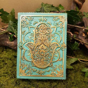 Green Hamsa Trinket Box