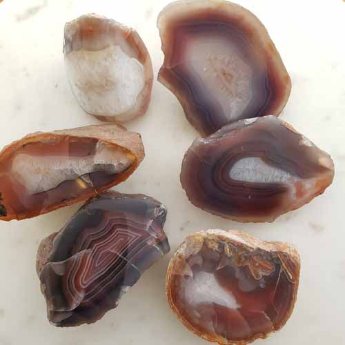 Zimbabwean Agate Partially Polished Chunk (assorted. approx. 6-8x3.5-5.5cm)